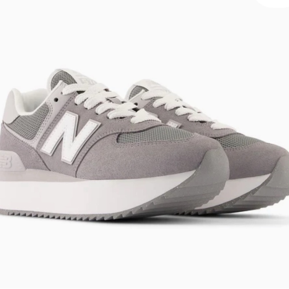 New Balance 574+ Grey White (W)
